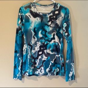 Nike Running- Dri Fit- Blue tie dye- Small